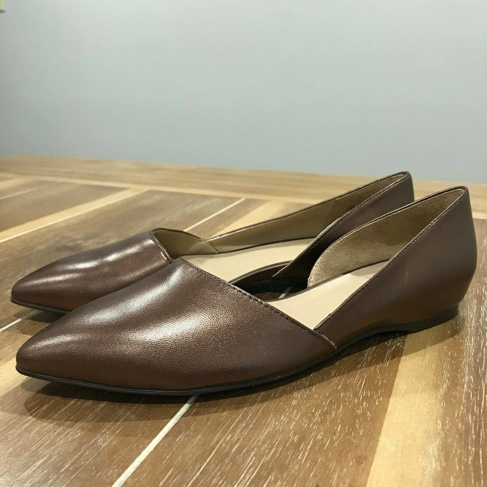 Naturalizer Bronze Metallic Samantha D’orsay Flats, size 6.5W